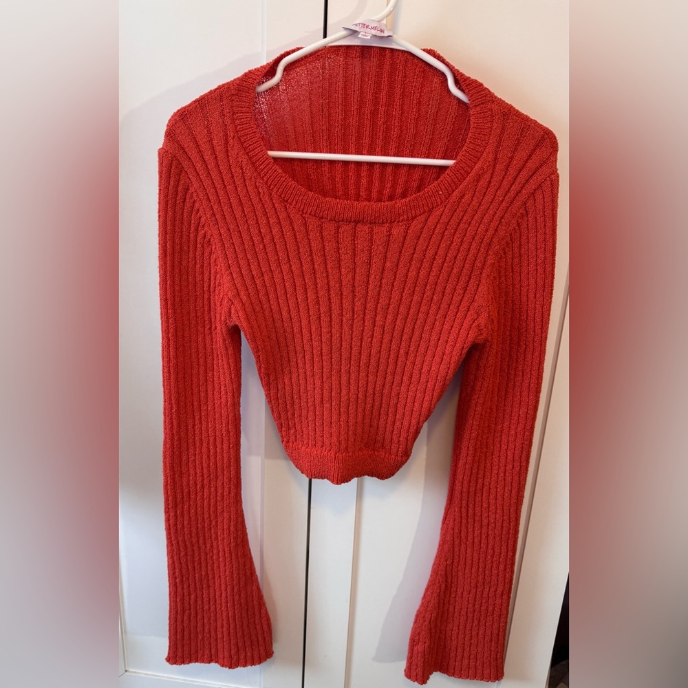 Butter Melon NWT Orange Sweater